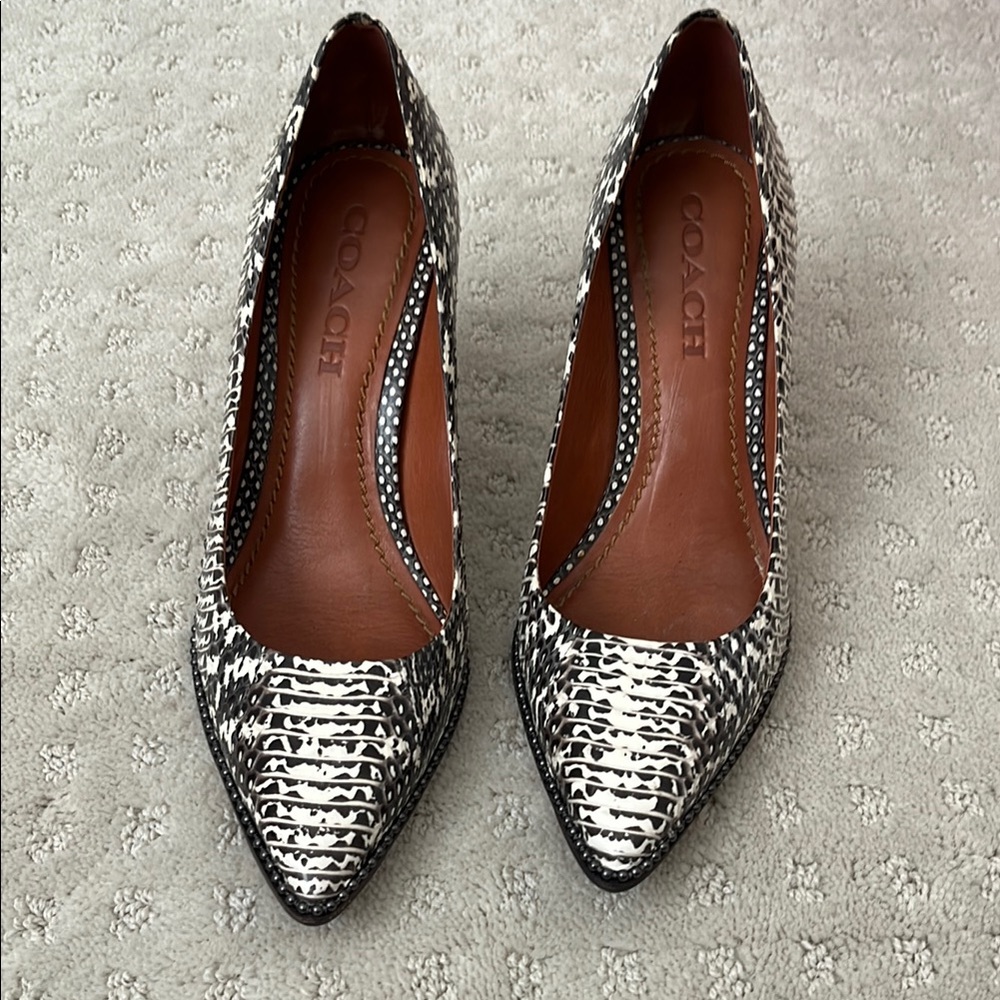 Coach Black and White Women's Shoes